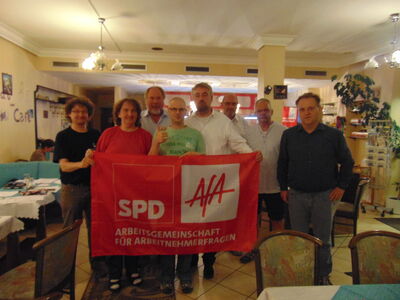 vlnr.: R. Koch, A. Frey, K. Barthelmeh, P. Stolz, H. Nies, G. Bach, P. Zander, M. Simon. Es fehlen: E. Brakhuis, P. Erb